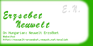 erzsebet neuwelt business card